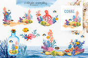 Coral Reef. Watercolor Set, an Illustration by Tata Pilip (Thumbnail 3 of 16)