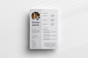 Clean Elegant Personal CV Resume, a Resume Template by Jiwstudio