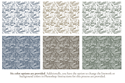 Swamp Toile de Jouy Pattern, a Pattern Graphic by Hughes Studio (Thumbnail 2 of 7)