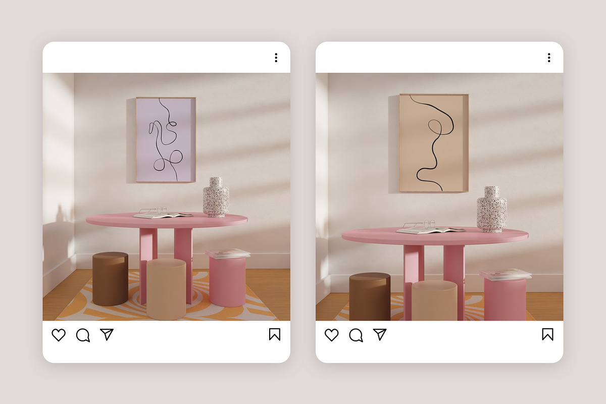 Modern Frame Mockup Bundle CECIL, a Print Template by Bonumo (Photo 5 of 11)