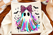 Trendy Neon Ghost Png,Halloween, a Seasonal Illustration by Libby Wishes (Thumbnail 2 of 3)