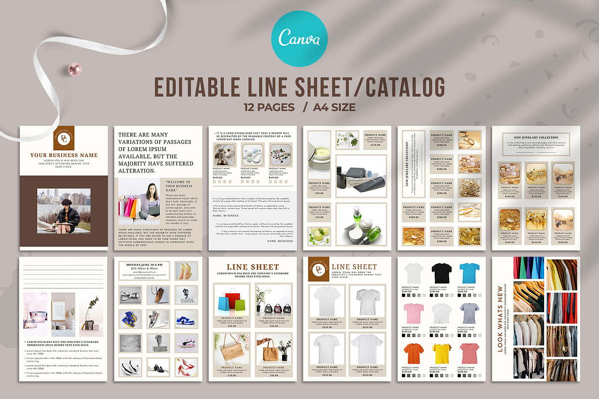 Wholesale Product Catalog/Line Sheet, a Stationery Template by Amit Debnath (Photo 1 of 6)