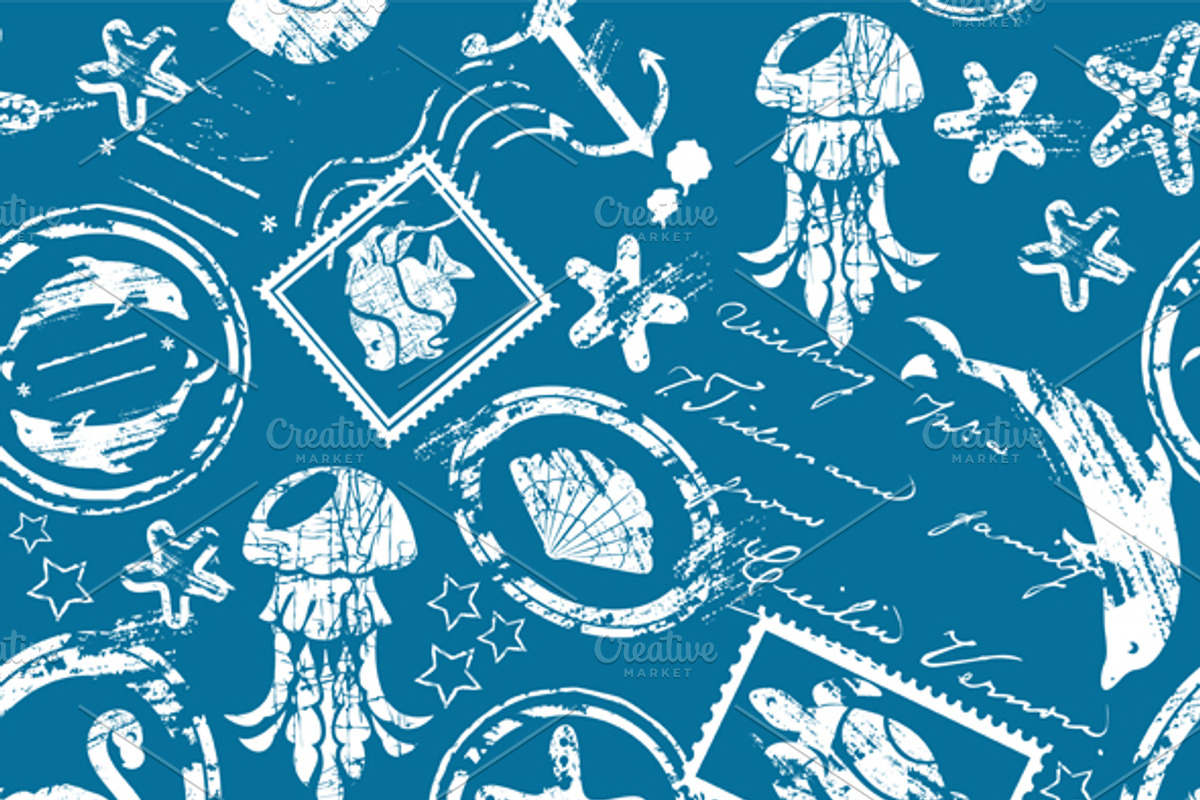 Seamless patterns with tropical elem preview 3