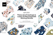Baby Long Sleeve Bodysuit Mockup Set, a Bottom Mockup by creatsy5 (Thumbnail 6 of 7)