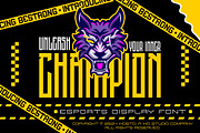 Bestrong Esports Display Font, a Sans Serif Font by IHDSTD (Thumbnail 3 of 5)