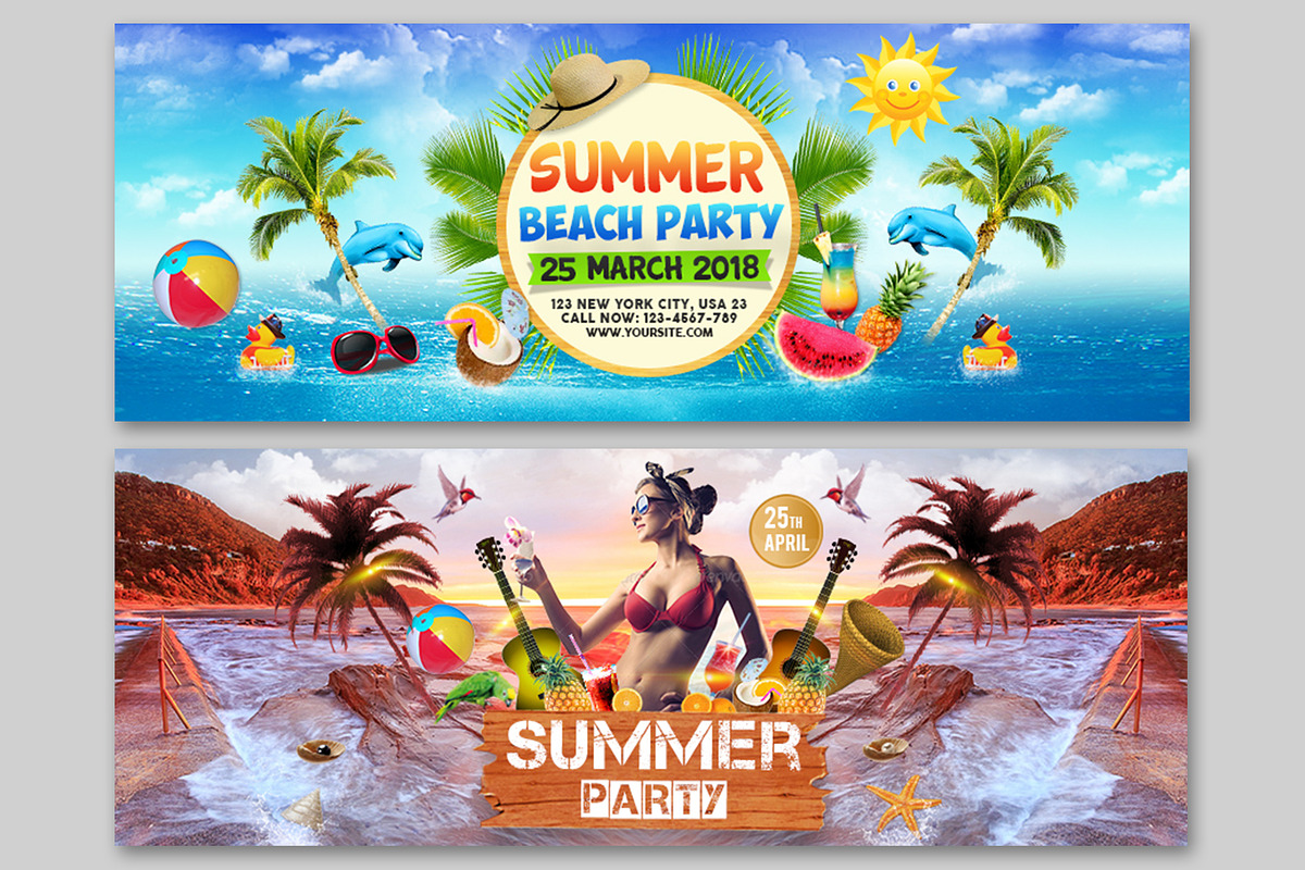 Summer Facebook Cover, a Social Media Template by Creative  designer (Photo 4 of 16)