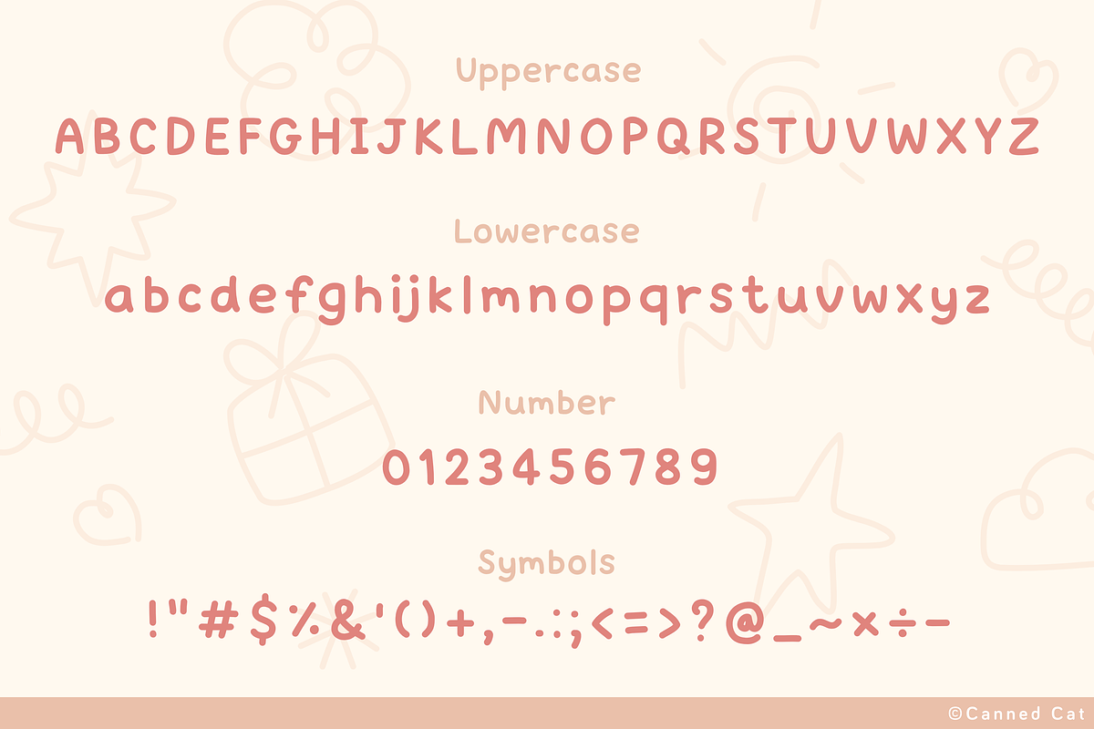 Simple Kid Font, a Handwritten Font by Canned Cat (Photo 2 of 3)