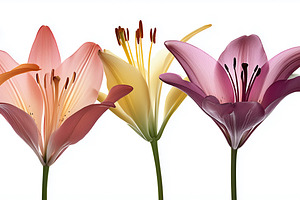 Colorful blooming lily flowers, a Nature Photo by MistyDay