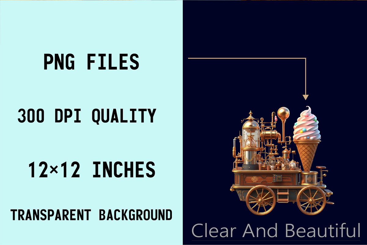 Steampunk Summer Clipart Bundle, an Illustration by SVGArt (Photo 8 of 8)