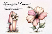 Sweet Whimsical Pink Summer Bundle, a Seasonal Illustration by CreationArt (Thumbnail 1 of 7)