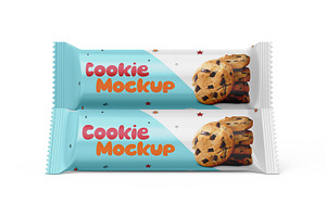 Cookie Biscuit Packaging Mockup