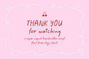 The Cherry Season - Handwritten Font, a Script Font by Kaya Fonts (Thumbnail 36 of 36)