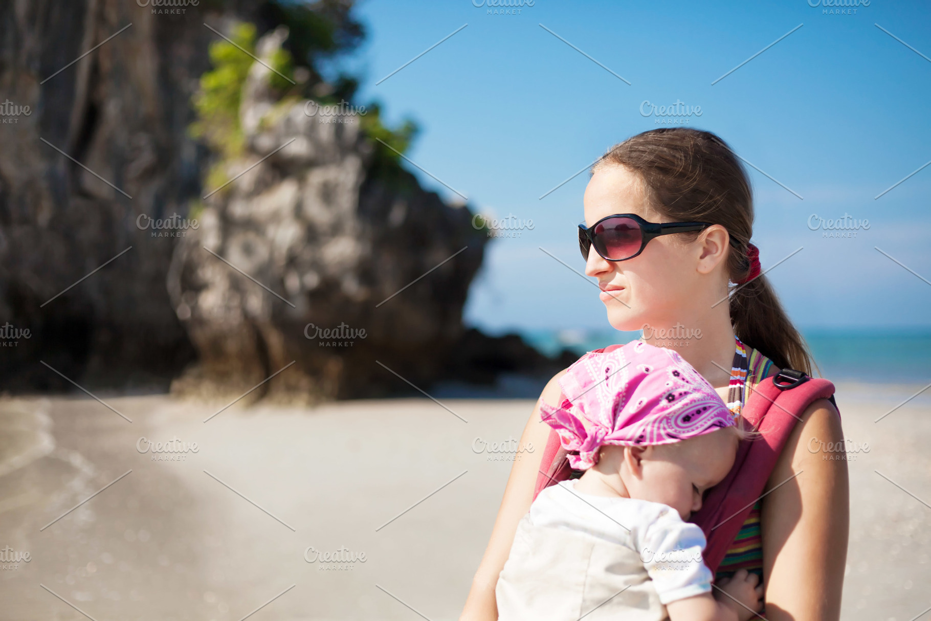 Woman and baby, a Photo by saiko3p