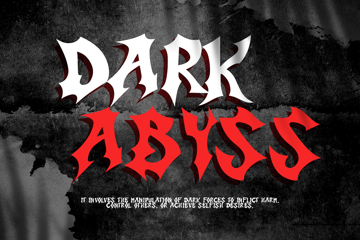 Sacrifice Horror Black Metal Display, a Blackletter Font by dansdesign (Photo 6 of 12)
