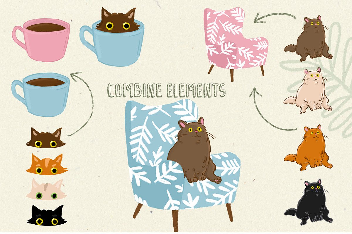 Cat creator collection, an Animal Illustration by Marine art (Photo 2 of 6)