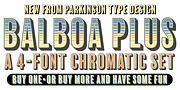 Balboa Plus, a Sans Serif Font by Parkinson Type Design (Thumbnail 6 of 8)