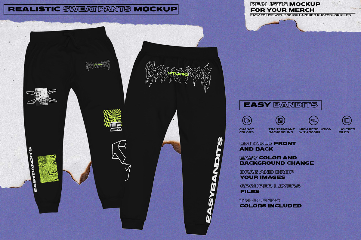 SWEATPANTS MOCKUP, a Shirt Mockup by Easybandits (Photo 1 of 3)