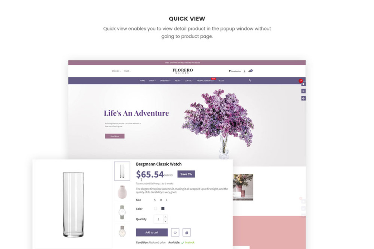 FREE LEO FLORERO - FLOWERS AND VASES, a Bootstrap Template by LeoTheme (Photo 3 of 6)