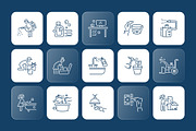 Household Chores Animated Icons, an Outline Icon by Prosymbols (Thumbnail 3 of 4)
