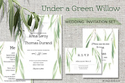 Wedding Set Under a Green Willow, an Illustration by Olga Koelsch (Thumbnail 1 of 10)