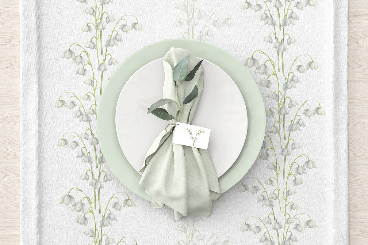 Lily of the valley watercolor, an Object Illustration by Navenzeles (Photo 5 of 10)