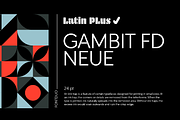 Gambit FD Neue, a Sans Serif Font by FontDuo (Thumbnail 1 of 11)