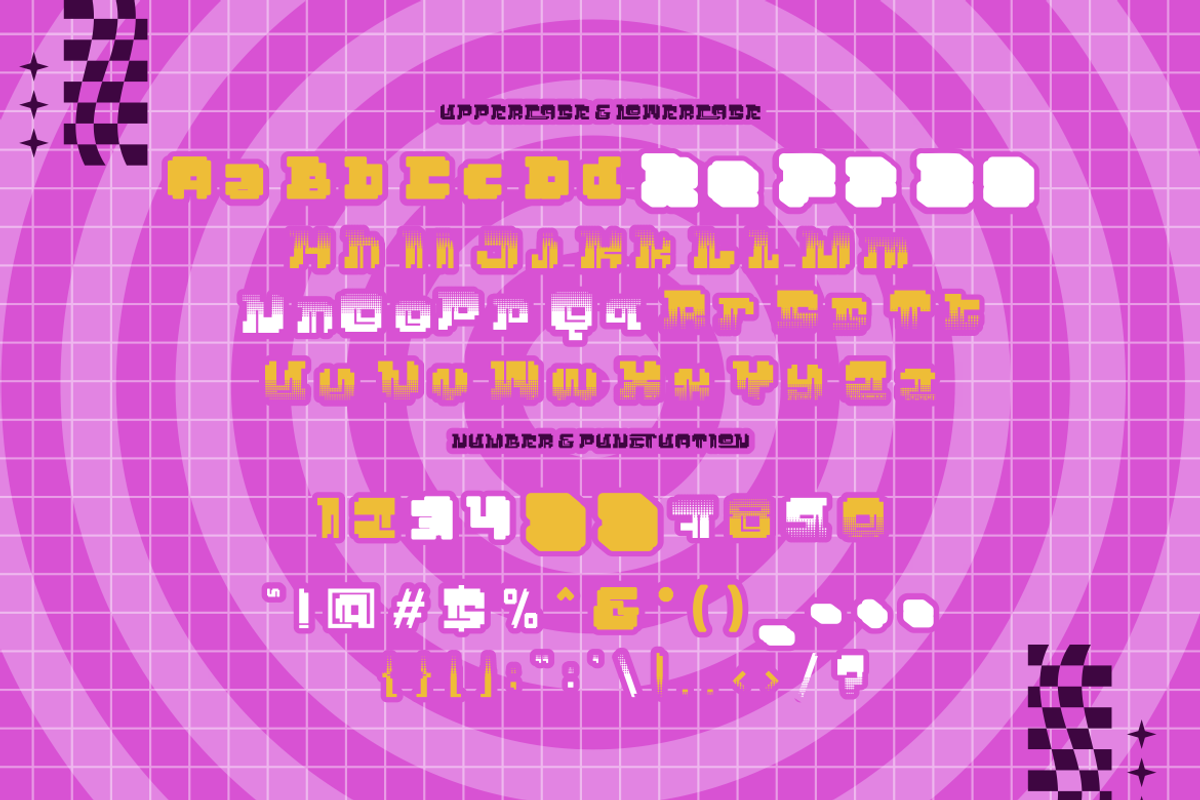 Techno Wave - Y2k Style Font, a Font by PutraCetol Studio (Photo 9 of 11)
