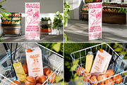 38 Juice Packaging & Branding Mockup, a Packaging Mockup by Vitora Mockup (Thumbnail 5 of 12)