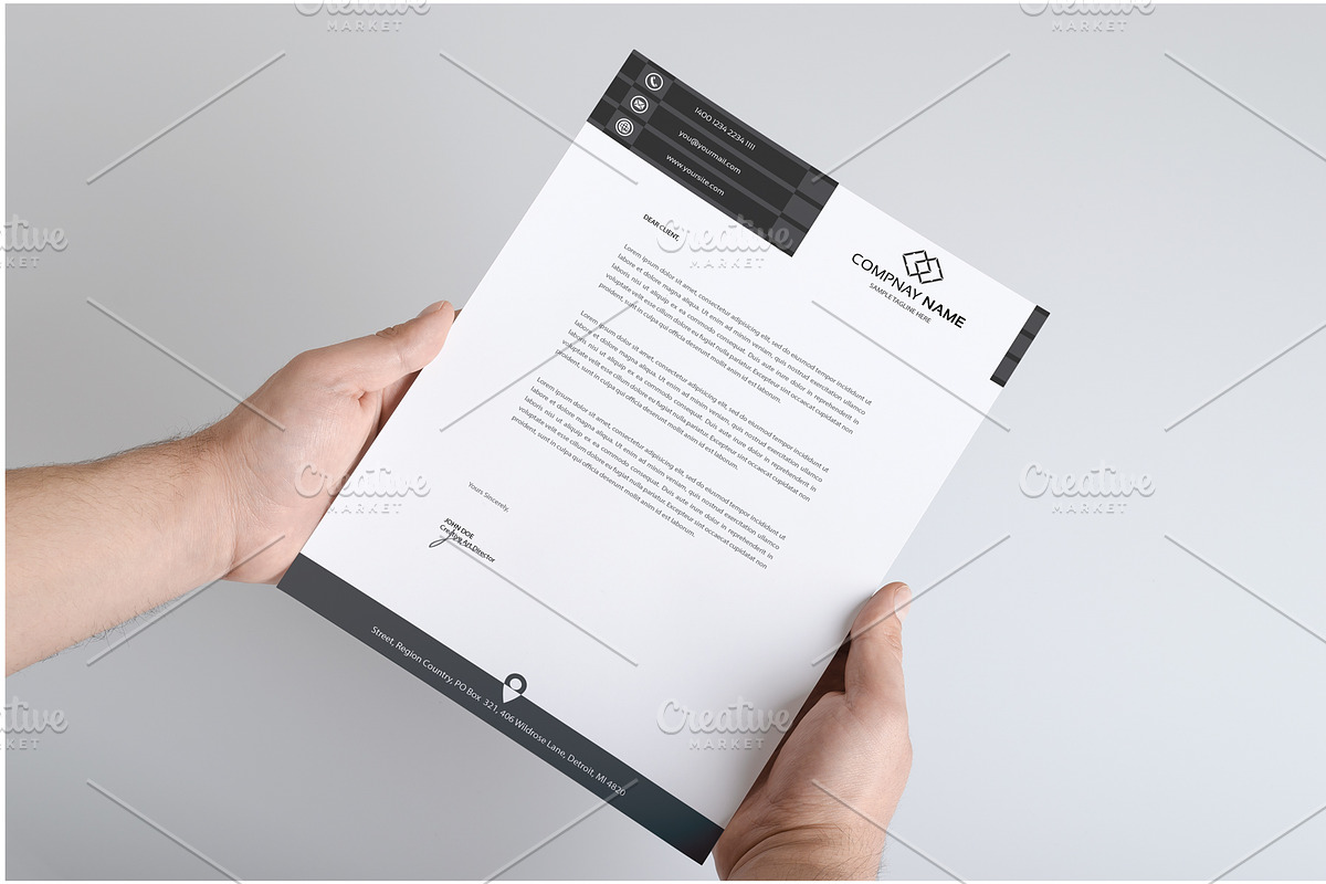 Latest Leter Head, a Stationery Template by Zia Grfx (Photo 2 of 6)