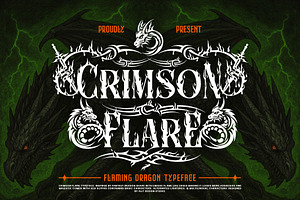 Crimson Flare Typeface, a Serif Font by alit design