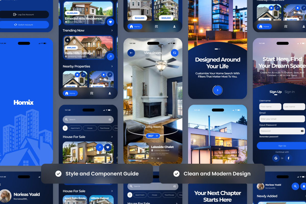 Homix – Real Estate Finder UI Design, an App Template by twinstd (Photo 3 of 5)