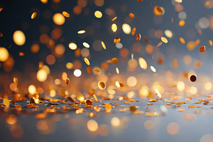 Gold glitter on dark surface, a Background Photo by AlyaAnd