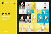 T-Shirt Mock-Up Set, a Shirt Mockup by Freeman Studio (Thumbnail 2 of 16)