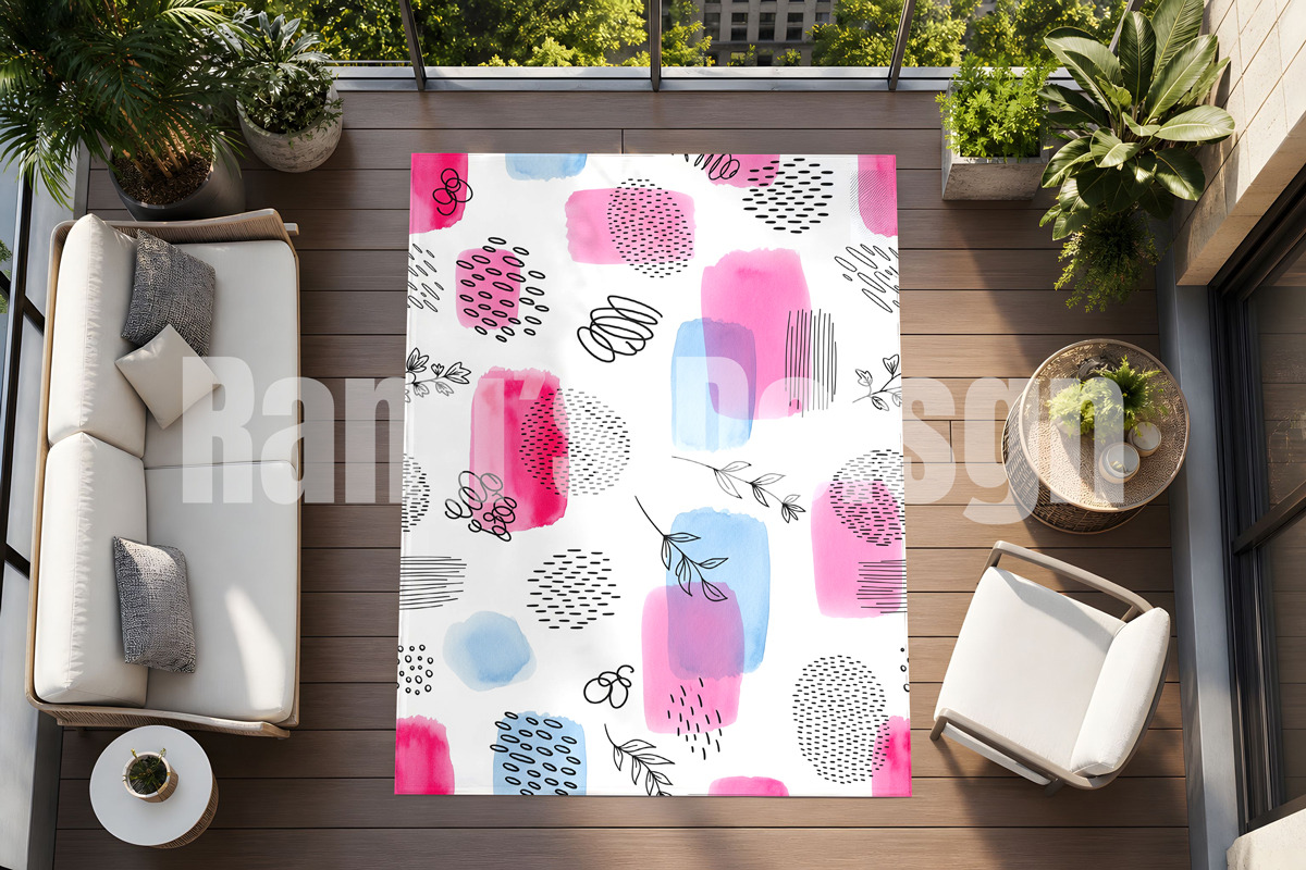 Outdoor balcony rug mockup, an Advertising Mockup by Rami's Mockups (Photo 3 of 3)