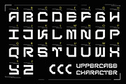 Cypher - Futuristic Font, a Script Font by AQR Studio (Thumbnail 6 of 10)