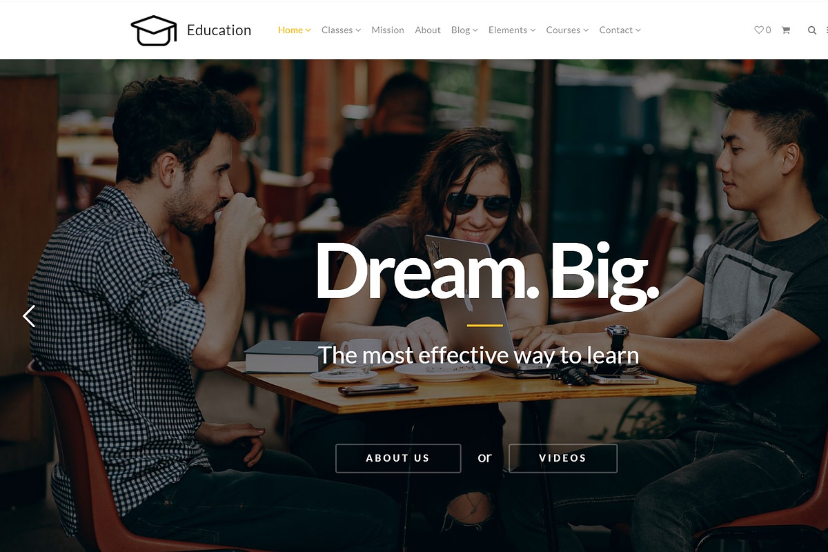 Education & Courses WordPress Theme, a WordPress Template by Visualmodo (Photo 3 of 41)