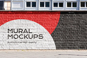 Street mural mockup bundle outdoor, an Advertising Mockup by FoundImages (Thumbnail 35 of 42)