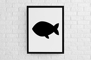 Fish Silhouette SVG, an Animal Illustration by newminddesign (Thumbnail 2 of 3)
