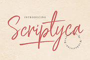 Scriptyca | Brush Font, a Script Font by windestrian (Thumbnail 1 of 5)