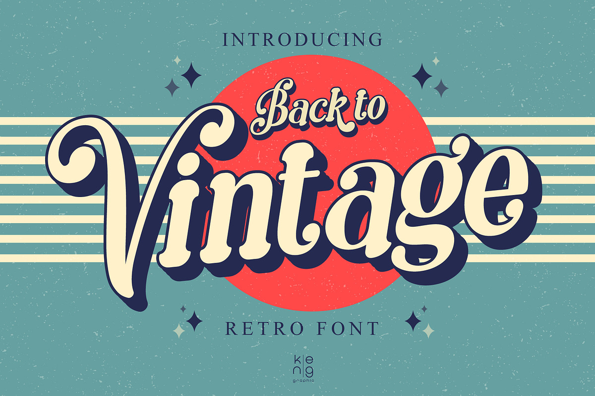 Back to vintage Font, a Handwritten Font by KengGraphic (Photo 1 of 10)
