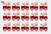 Christmas Santa Train Bundle, a Seasonal Illustration by animatizmagix (Thumbnail 5 of 5)
