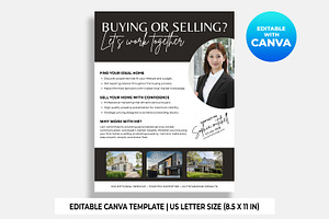 Realtor Buying or Selling Flyer, a Flyer Template by M9 Design
