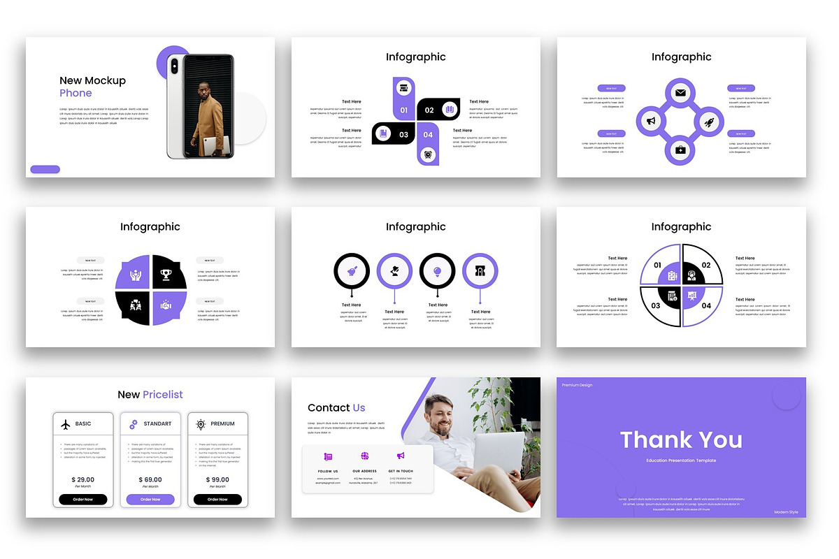 Creative Academic Keynote Template, a Presentation Template by kreatifreya (Photo 5 of 5)