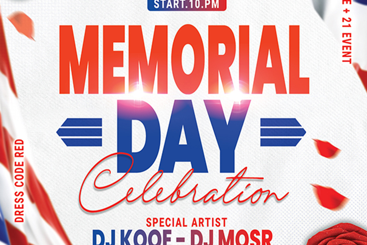 Memorial Day Flyer, a Flyer Template by Poushe Design (Photo 3 of 3)