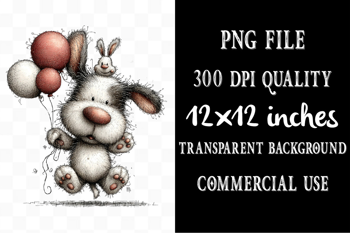 Whimsical Easter Dogs Clipart, an Illustration by Designking (Photo 4 of 5)