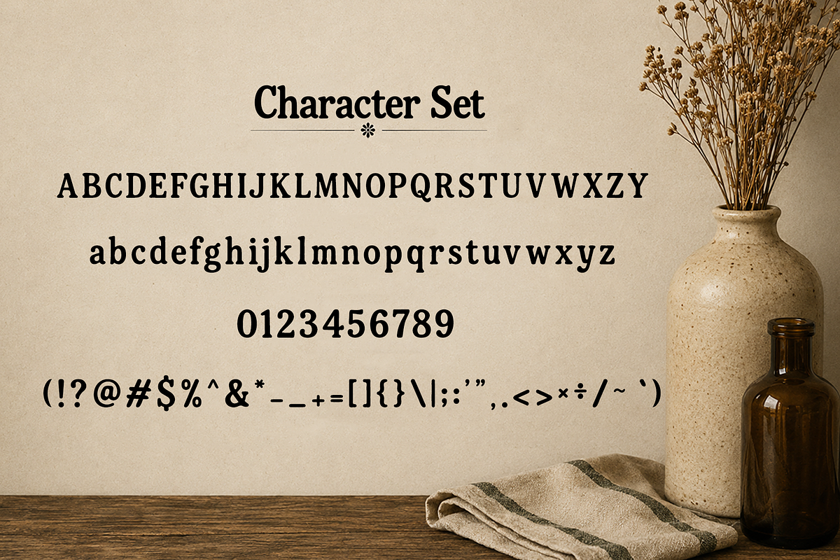 Market Folk - Modern Serif Font, a Serif Font by overlaytemplates (Photo 4 of 5)