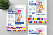Colorfull Art Design Workshop Flyer, a Flyer Template by Annora Studio (Thumbnail 2 of 4)