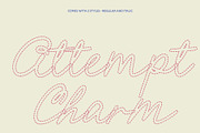 CS Megara Dashed, a Script Font by Craft Supply Co. (Thumbnail 3 of 8)