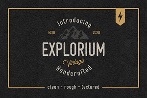 SALE : Explorium Font