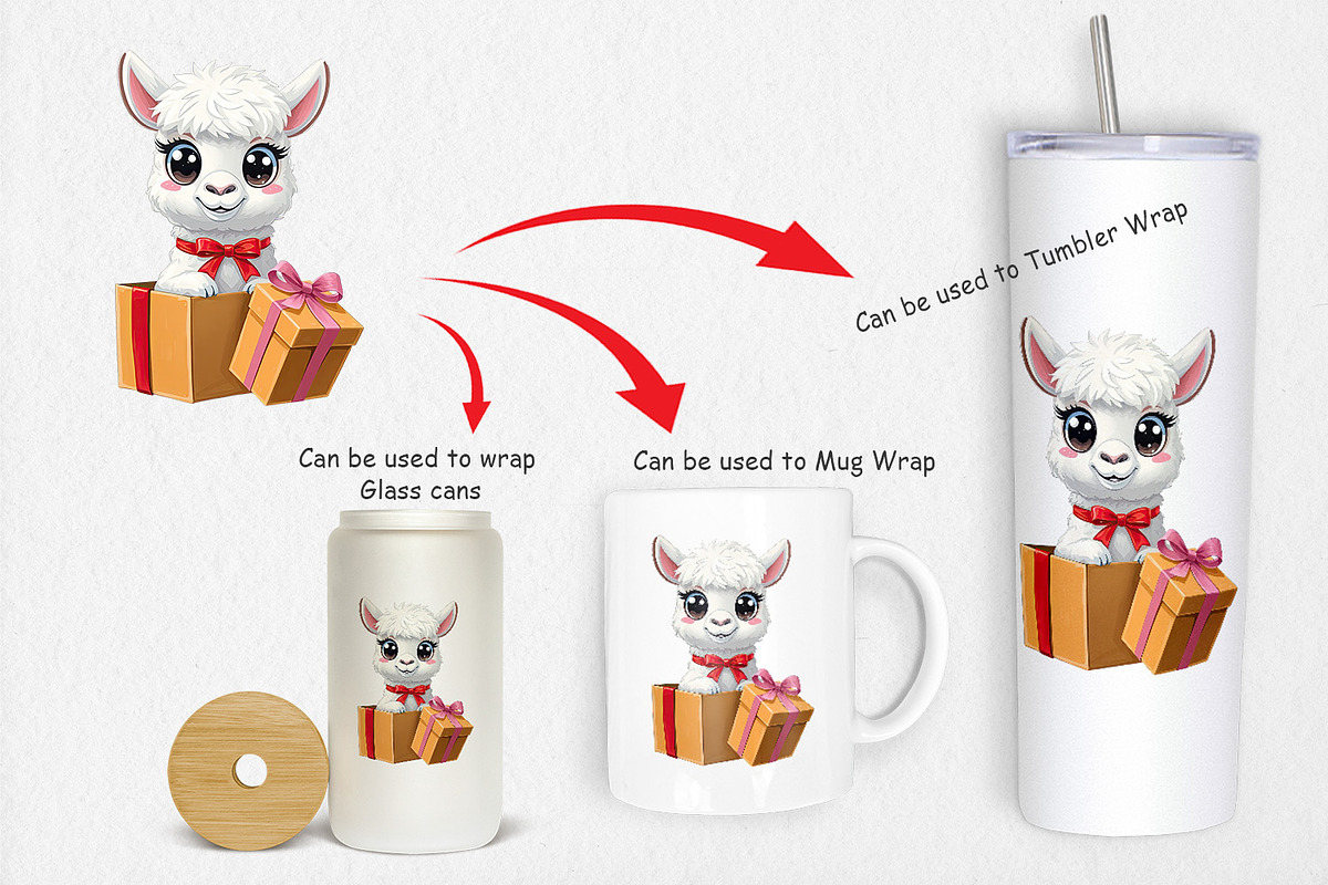 Alpaca Clipart Gift, a Graphic by Artnoy (Photo 4 of 5)